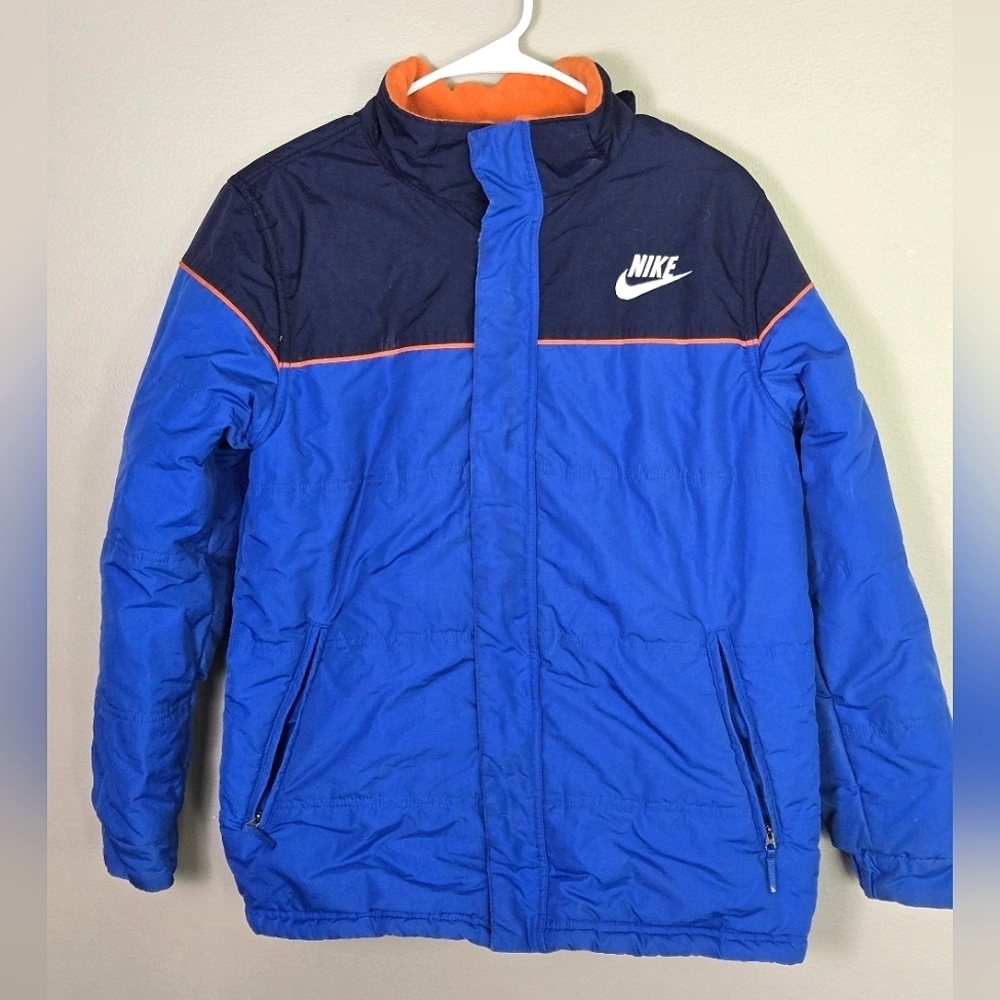 Boy's Vintage Nike Reversible Winter Coat, Size Large 14/16